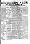 Wimbledon News Saturday 09 March 1895 Page 1