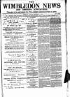 Wimbledon News Saturday 07 September 1895 Page 1