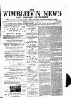 Wimbledon News Saturday 09 November 1895 Page 1