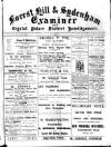 Forest Hill & Sydenham Examiner Friday 22 October 1897 Page 1
