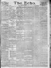 Echo (London) Monday 01 November 1886 Page 1