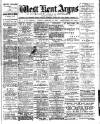West Kent Argus and Borough of Lewisham News Tuesday 13 February 1900 Page 1