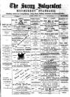 Surrey Independent and Wimbledon Mercury Saturday 08 October 1887 Page 1
