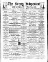 Surrey Independent and Wimbledon Mercury Saturday 22 March 1890 Page 1