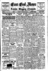 East End News and London Shipping Chronicle Friday 13 August 1943 Page 1