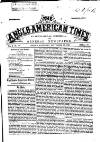 Anglo-American Times Saturday 22 September 1866 Page 1