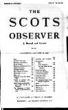 National Observer Saturday 10 August 1889 Page 1