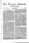 National Observer Saturday 22 November 1890 Page 1