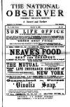 National Observer Saturday 14 March 1891 Page 1