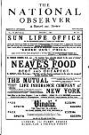 National Observer Saturday 01 August 1891 Page 1