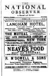 National Observer Saturday 17 October 1891 Page 1