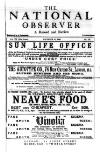 National Observer Saturday 21 November 1891 Page 1
