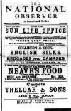 National Observer Saturday 16 January 1892 Page 1