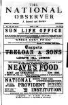 National Observer Saturday 09 April 1892 Page 1