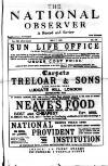 National Observer Saturday 07 May 1892 Page 1