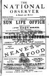 National Observer Saturday 29 July 1893 Page 1