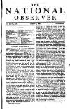 National Observer Saturday 21 March 1896 Page 1