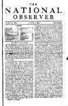 National Observer Saturday 15 August 1896 Page 1