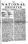 National Observer Saturday 28 November 1896 Page 1