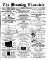 Bromley Chronicle Thursday 07 December 1893 Page 1