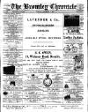 Bromley Chronicle Thursday 24 September 1896 Page 1
