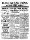 Hampstead News Thursday 03 September 1942 Page 1