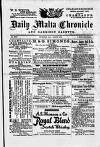 Daily Malta Chronicle and Garrison Gazette Thursday 22 August 1901 Page 1