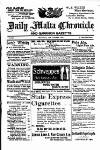 Daily Malta Chronicle and Garrison Gazette Saturday 11 January 1913 Page 1