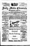 Daily Malta Chronicle and Garrison Gazette Saturday 10 January 1914 Page 1