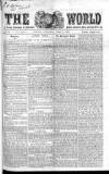 World (London) Saturday 04 June 1859 Page 1