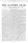 Eastern Star Saturday 06 August 1853 Page 1