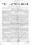 Eastern Star Saturday 03 September 1853 Page 1