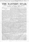 Eastern Star Saturday 10 September 1853 Page 1