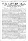 Eastern Star Saturday 17 September 1853 Page 1