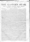 Eastern Star Saturday 29 October 1853 Page 1