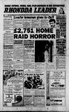 Rhondda Leader Thursday 03 January 1991 Page 1