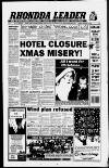 Rhondda Leader Thursday 12 December 1991 Page 1