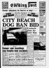 South Wales Daily Post Monday 18 December 1989 Page 1