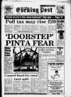 South Wales Daily Post Thursday 01 November 1990 Page 1