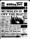 South Wales Daily Post Thursday 11 January 1996 Page 1