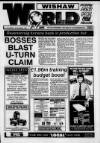 Wishaw World Friday 22 March 1991 Page 1