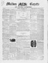 Malton Gazette Saturday 11 September 1858 Page 1