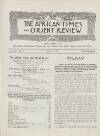 African Times and Orient Review Tuesday 01 May 1917 Page 5