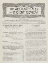 African Times and Orient Review Friday 01 June 1917 Page 5