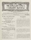 African Times and Orient Review Monday 01 October 1917 Page 5