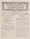 African Times and Orient Review Thursday 01 August 1918 Page 3