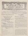 African Times and Orient Review Tuesday 01 October 1918 Page 3