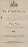 Official Gazette of British Guiana Sunday 01 January 1893 Page 1