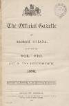 Official Gazette of British Guiana Friday 01 July 1898 Page 1