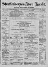 Stratford-upon-Avon Herald Friday 01 November 1889 Page 1